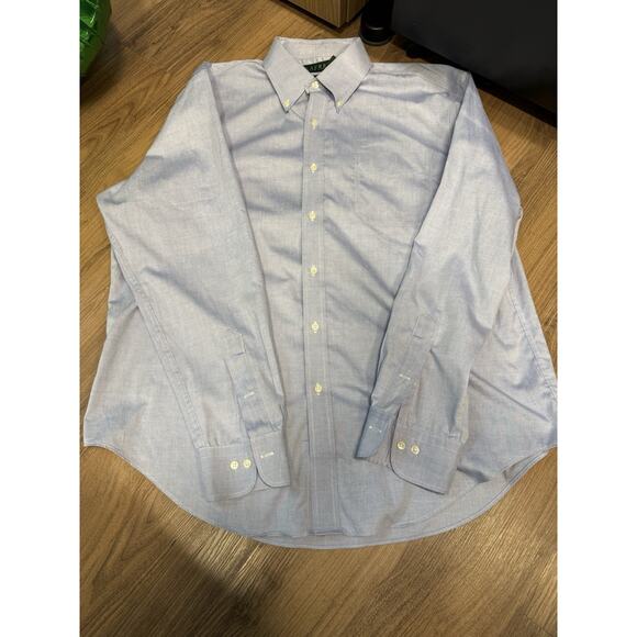 Lauren Ralph Lauren Other - Lauren Ralph Lauren Blue Non-Iron Long Sleeve Shirt Size 17.5. 36/37 Button Down